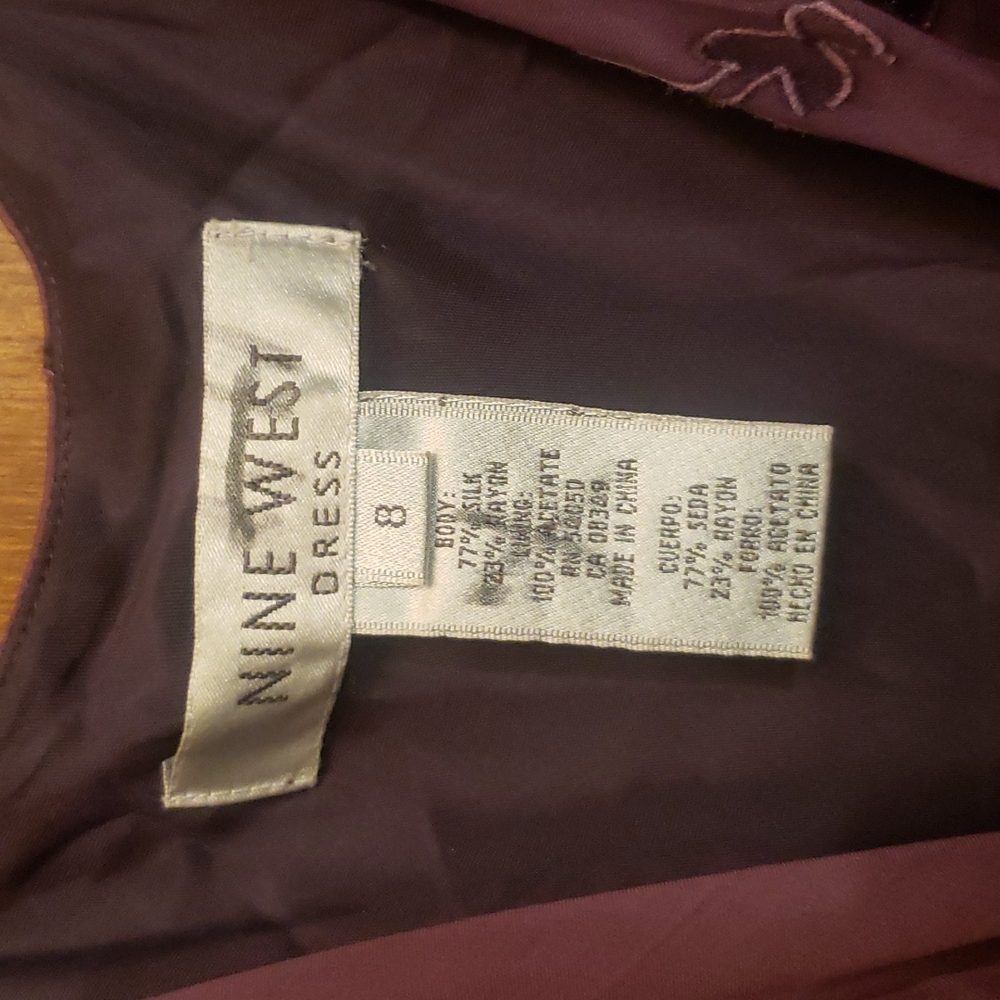 Purple Dress Nine West size 8